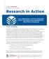 Research in Action. This brief describes findings of that study and implications for practice and policy.