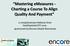 Mastering emeasures - Charting a Course To Align Quality And Payment
