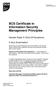 BCS Certificate in Information Security Management Principles