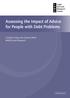 Assessing the Impact of Advice for People with Debt Problems