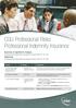 CGU Professional Risks Professional Indemnity Insurance