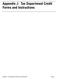 Appendix J: Tax Department Credit Forms and Instructions