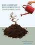 WHY LEADERSHIP DEVELOPMENT FAILS. (and How to Make it a Success)