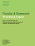 Faculty & Research Working Paper