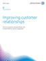 Improving customer relationships