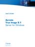 Acronis True Image 9.1 Server for Windows