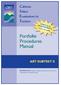 Portfolio Procedures Manual