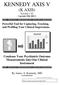 KENNEDY AXIS V (K AXIS) Version 1.01 Copyright 1986-2003