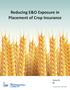Reducing E&O Exposure in Placement of Crop Insurance