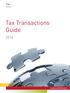 Tax Transactions Guide