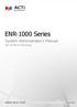 ENR-1000 Series. System Administrator s Manual. For V4.00.01 Firmware 2013/12/04