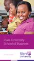 Riara University School of Business