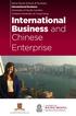 International Business and Chinese Enterprise
