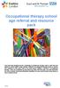 Occupational therapy school age referral and resource pack