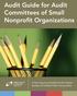 Audit Guide for Audit Committees of Small Nonprofit Organizations