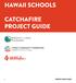 HAWAII SCHOOLS CATCHAFIRE PROJECT GUIDE 1 PROJECT MENU GUIDE