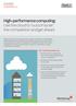 High-performance computing: Use the cloud to outcompute the competition and get ahead