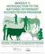 MODULE 1: INTRODUCTION TO THE NATIONAL VETERINARY ACCREDITATION PROGRAM