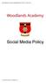 REVIEWED BY Q&S COMMITTEE ON THE 4 TH JUNE 2015. Social Media Policy