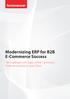 Modernizing ERP for B2B E-Commerce Success. The Challenges with Legacy ERP/E-Commerce Platforms and How to Solve Them