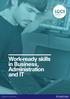 Work-ready skills in Business, Administration and IT