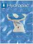 Hydropac. Watering for Today A BETTER SYSTEM. / lab products