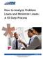 How to Analyze Problem Loans and Minimize Losses: A 10-Step Process