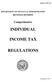 INDIVIDUAL INCOME TAX REGULATIONS
