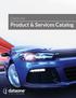 DataOne. Product & Services Catalog