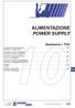 ALIMENTAZIONE POWER SUPPLY