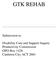 GTK REHAB. Submission to. Disability Care and Support Inquiry Productivity Commission GPO Box 1428 Canberra City ACT 2601