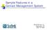 Sample Features in a Contact Management System. Softek Services, Inc. Washington, DC (202) 747-5000