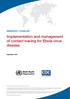 Implementation and management of contact tracing for Ebola virus disease