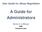 A Guide for Administrators