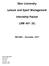 Elon University. Leisure and Sport Management. Internship Packet LSM 481 (6)