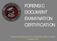 FORENSIC DOCUMENT EXAMINATION CERTIFICATION