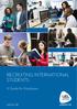 RECRUITING INTERNATIONAL STUDENTS. A Guide for Employers. uel.ac.uk