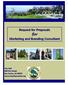 Request for Proposals for Marketing and Branding Consultant