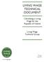 LIVING WAGE TECHNICAL DOCUMENT