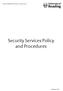 Security Services Policy and Procedures