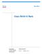 Spec Sheet. Cisco R42610 Rack CISCO SYSTEMS PUBLICATION HISTORY 170 WEST TASMAN DR. SAN JOSE, CA, 95134 REV A.6 DECEMBER 9, 2014 WWW.CISCO.