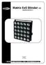 Matrix 5x5 Blinder V2 ORDERCODE 30711