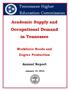 Academic Supply and Occupational Demand in Tennessee