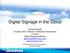 Digital Signage in the Cloud