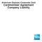 American Express Corporate Card. Cardmember Agreement Company Liability