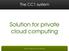 Solution for private cloud computing