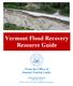 Vermont Flood Recovery Resource Guide From the Office of Senator Patrick Leahy