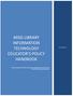 MISD LIBRARY INFORMATION TECHNOLOGY EDUCATOR S POLICY HANDBOOK