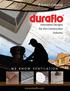 Product Catalog. Innovative Designs for the Construction Industry. www.duraflo.com