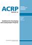 ACRP REPORT 47. Guidebook for Developing and Leasing Airport Property AIRPORT COOPERATIVE RESEARCH PROGRAM